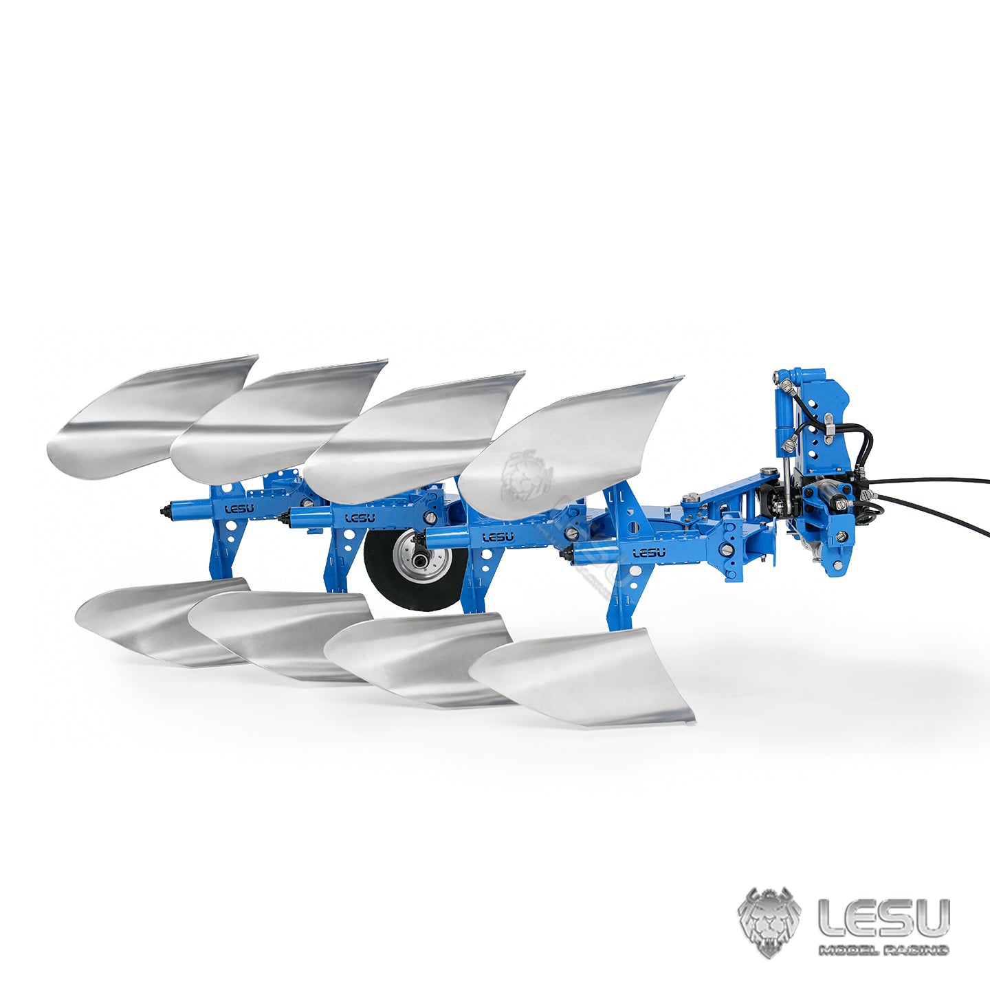 LESU 1/14 Tractor‑Compatible Hydraulic Two‑way Reversible Plow AT‑C0072, Metal Tractor Accessory
