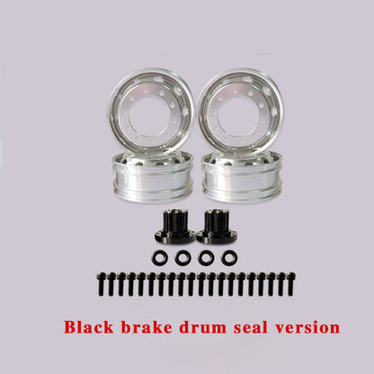 JDMODELJDM-61 static point 1:14 tractor container truck simulation truck rear narrow wheel hub