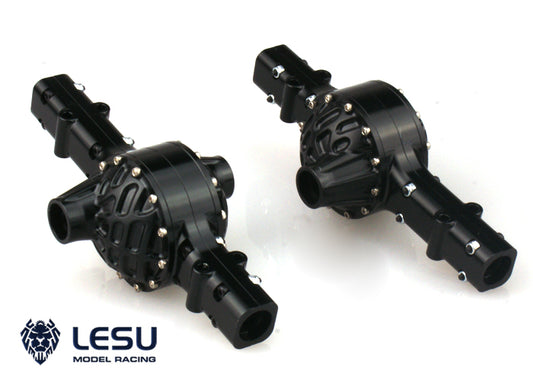 1/14 Truck Q-9062 Tamiya Tractor Mud Axle Metal Original Rear Axle Shell Set LESU Model Accessories