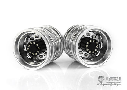 1/14 truck rear wheel hub aluminum alloy W-2012 Tamiya tractor mud head DIY dump truck model accessories LESU