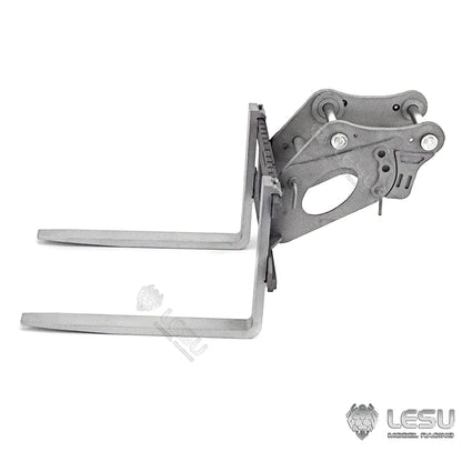 LESU 1/14 Engineering Hydraulic Excavator CAT 374F Modified Quick Change Metal Fork Attachment