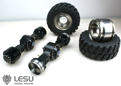 LESU 1/16 loader engineering vehicle RD-2001 lock differential axles wheel side planetary reduction axles modification model