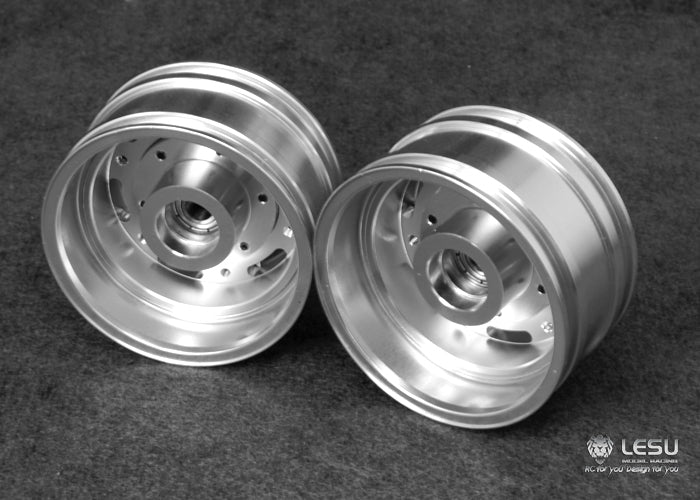 1/14 American truck front wheel hub aluminum alloy material W-2045 King tractor global route and other upgrades LESU