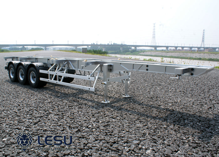 LESU1/14 Tamiya truck Maersk semi-trailer model 20 feet 40 feet trailer container chassis frame trailer