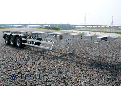 LESU1/14 Tamiya truck Maersk semi-trailer model 20 feet 40 feet trailer container chassis frame trailer