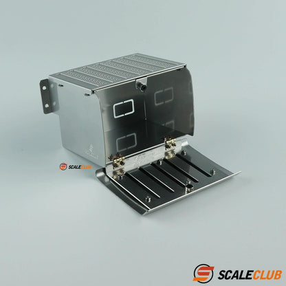 For Tamiya 1/14 tractor truck 3363 1851 exhaust tank tool box metal appearance decoration upgrade accessories SCALECLUB PQG-BZ-1