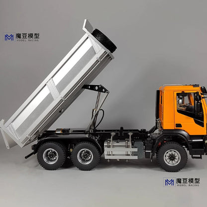 MD Model 1/14 Remote Control Model 6×4 6X6 Iveco CNC Differential Lock Axle Hydraulic Dump Truck