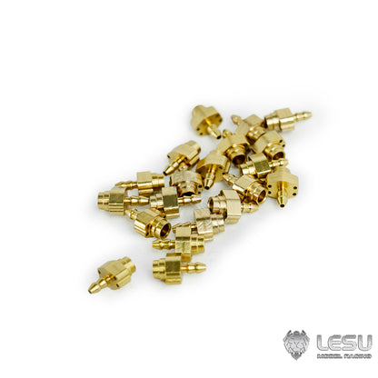 Hydraulic model modified copper tube welding oil nozzle welding outer diameter 3 copper tube connected to outer diameter 3 inner diameter 2 nylon tube