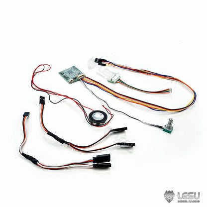 LESU 1/14 Truck Engineering Machinery Model Toy Electronic Equipment Kit EL-001 Light and Sound