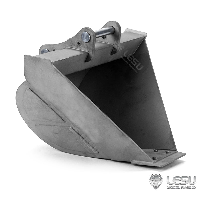 LESU 1/14 simulation hydraulic excavator PC360, wheel excavator, small short tail modified quick-detach metal trapezoidal bucket accessories