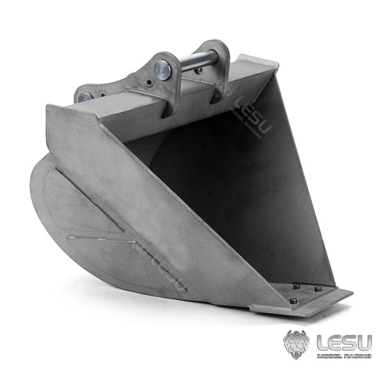 LESU 1/14 simulation hydraulic excavator PC360, wheel excavator, small short tail modified quick-detach metal trapezoidal bucket accessories