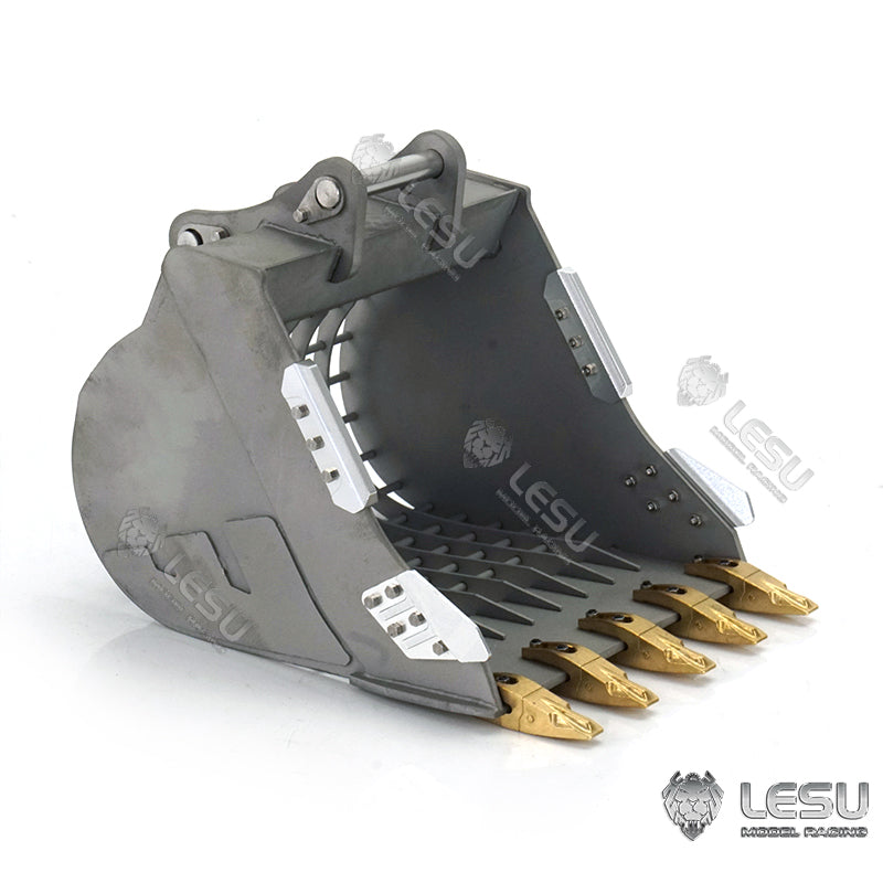 LESU 1/14 simulation hydraulic excavator PC360, wheel excavator, small short tail modified quick-release grille bucket accessories
