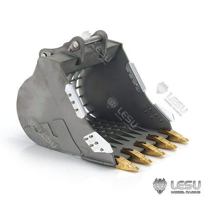 LESU 1/14 simulation hydraulic excavator PC360, wheel excavator, small short tail modified quick-release grille bucket accessories
