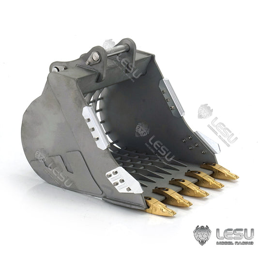 LESU 1/14 simulation hydraulic excavator PC360, wheel excavator, small short tail modified quick-release grille bucket accessories