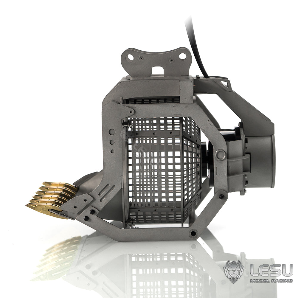 LESU 1/14 Excavator Model Quick Release Full Metal Hydraulic Motor Screen Bucket Accessory AT-C0018
