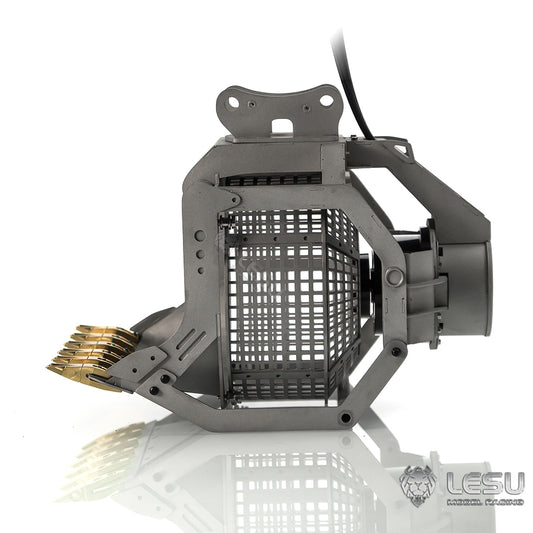 LESU 1/14 Excavator Model Quick Release Full Metal Hydraulic Motor Screen Bucket Accessory AT-C0018