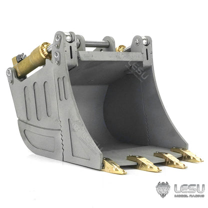 LESU 1/14 simulation hydraulic excavator PC360, wheel excavator, small short tail modified quick change hydraulic opening and closing bucket attachment