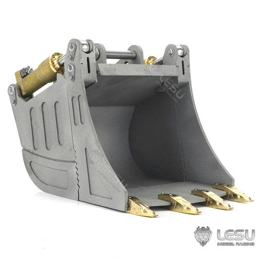 LESU 1/14 simulation hydraulic excavator PC360, wheel excavator, small short tail modified quick change hydraulic opening and closing bucket attachment