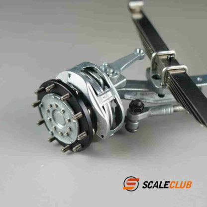 scaleclub 1/14 Tamiya tractor truck dump truck metal non-powered tilt front axle brake caliper