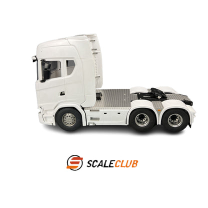SCALECLUB Tamiya Scania 770s Upgrade Metal Chassis Anti-skid Plate Decorative Panel Tool Box