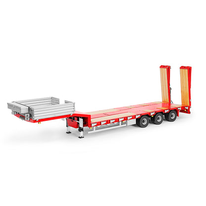 LESU 1/14 Tamiya engineering truck special semi-trailer hydraulic lift tailgate high load equipped with airbag suspension small wheel