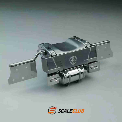 scaleclub 1/14 Tamiya Scania tractor upgrade metal rear tail beam rear gas tank anti-skid