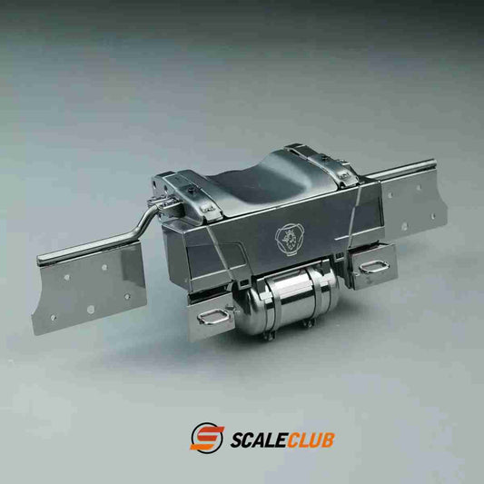 scaleclub 1/14 Tamiya Scania tractor upgrade metal rear tail beam rear gas tank anti-skid