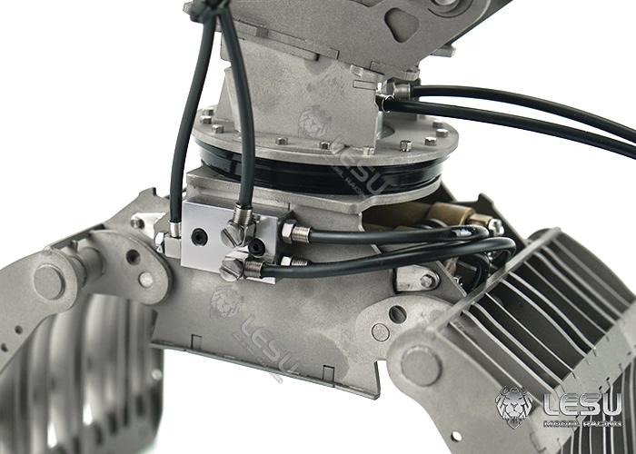 LESU 1/14 engineering vehicle model toy full metal hydraulic excavator modification upgrade quick release hydraulic gripper attachment