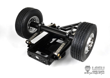 LESU 1/14 RC Truck Transfer Trailer Model Single Axle Trailer Dump Truck Accessories
