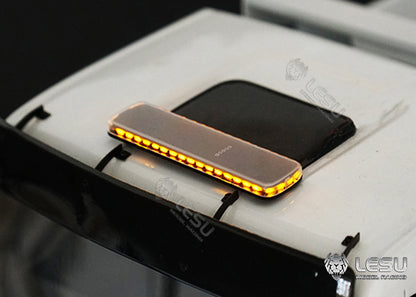S-1311-B -RB for Tamiya 1/14 RC Truck LESU LED Red Blue Yellow Variable Mode Metal Engineering Vehicle Warning Light Parts