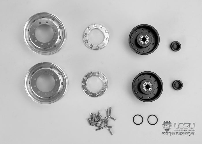1/14 truck model toy aluminum alloy front wheel hub W-2049 Tamiya tractor LESU