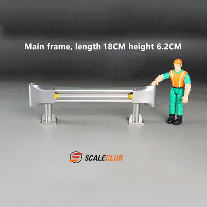 Scaleclub Model Simulation Metal Highway Guardrail Decoration for 1/14 Tractor Truck 1/10 Climbing Vehicle Model Scene Use