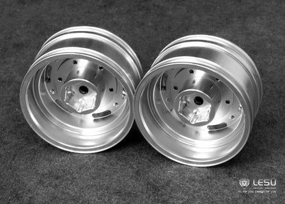 1/14 American truck front wheel hub aluminum alloy material W-2045 King tractor global route and other upgrades LESU