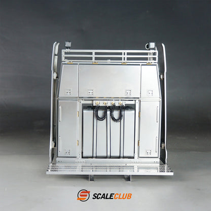 Sscaleclub Model for Tamiya 1/14 RC Engineering Heavy Duty Towing Truck Model Toy Metal Equipment Rack Toolbox Upgrade Parts