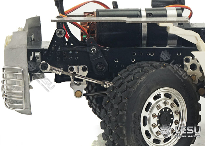 1/14 truck mud head LESU6X4,6X6 beam installation steering servo set Tamiya tractor modified LESU