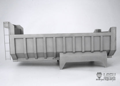 LESU 1/14 Tamiya Truck Model 8X8 Center Cylinder Dump Truck Bucket Stainless Steel Bucket LS-A0003