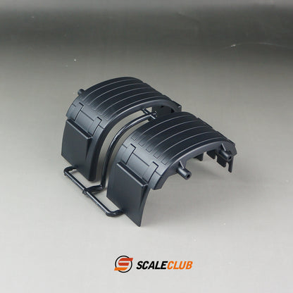 Scaleclub Tamiya 1/14 truck tractor with single axle, double axle, single load, fenders