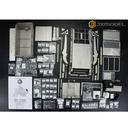JXmodel 1/14 Four-way Valve Hydraulic Model JX-VL18 USkip Loaders Top Kit (without chassis)
