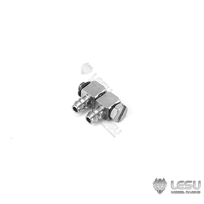 Hydraulic model modified stainless steel precision M3 threaded joint elbow nozzle nylon oil pipe installation LESU