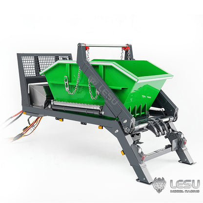LESU 1/14 Truck 4*4 Hydraulic 4 Valve Rocker Tipper Loader High-end Neat Integrated Welded Copper Pipe