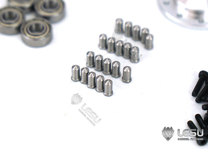 1/14 American simulation truck model toy modification upgrade CNC metal front wheel hub W-2059 Tamiya LESU