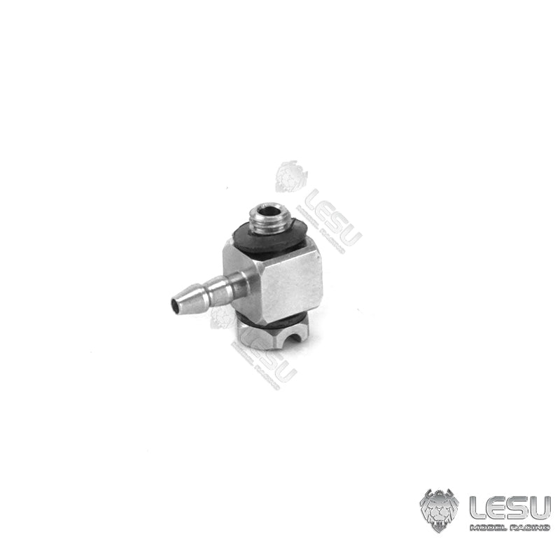 Hydraulic model modified stainless steel precision M3 thread bend straight through nozzle 2.5*1.5MM nylon oil pipe installation