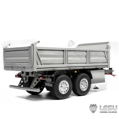LESU 1/14 dump truck with central hydraulic cylinder lifting CNC bucket LS-A0051-A