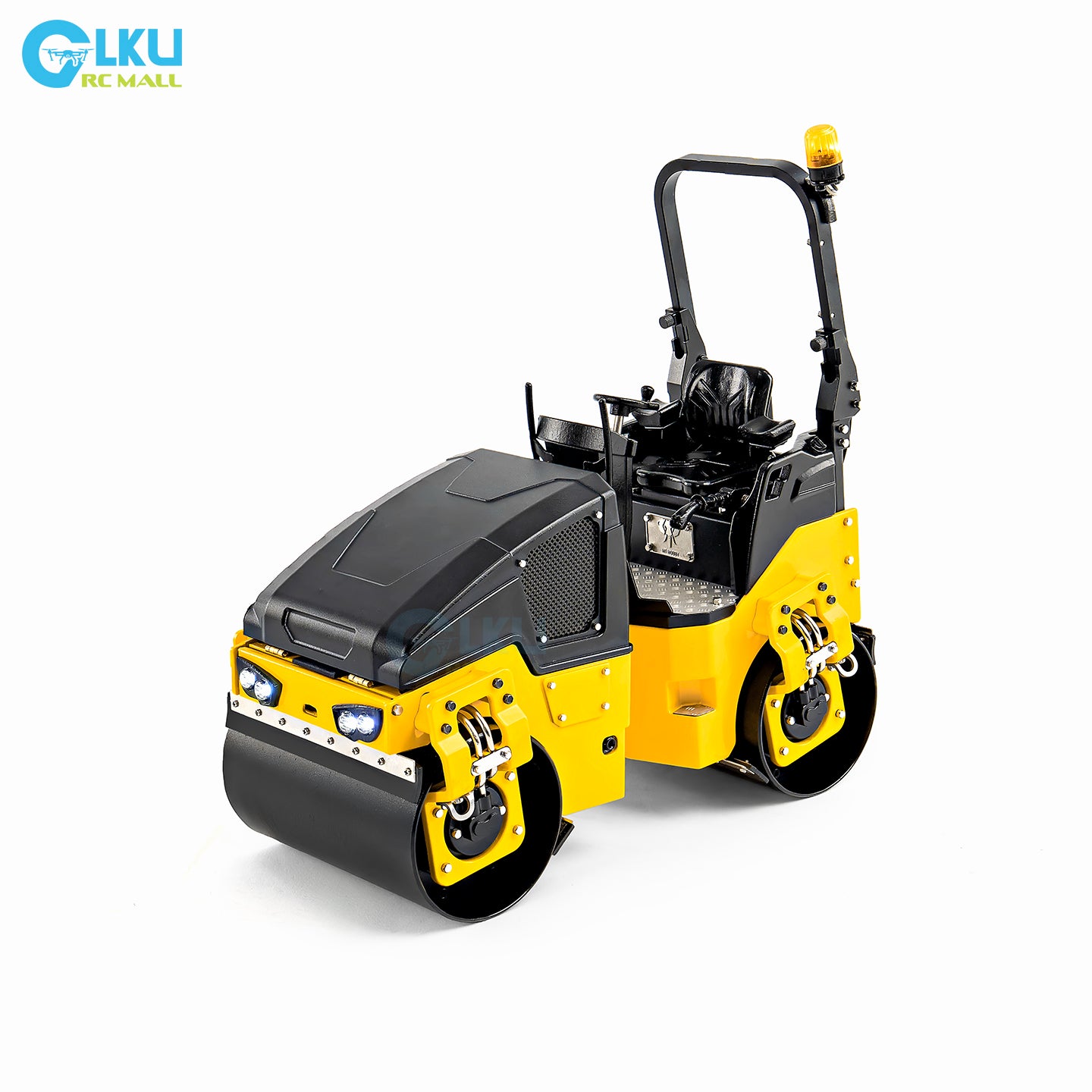 BOMAG 120AD RC 1/14 Metal Desktop Miniature Dual Drive Dual Vibration Small Road Roller Model Toy