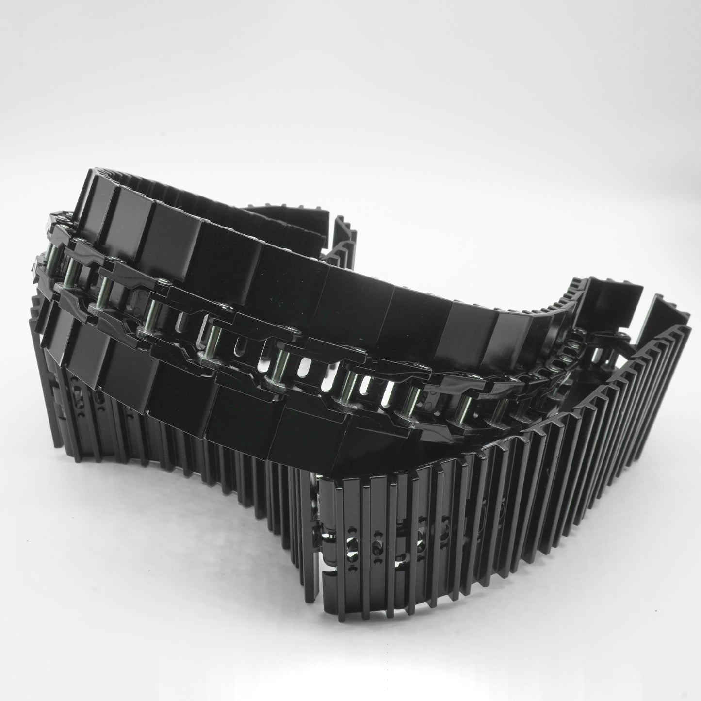 CUT-LD-02 CUT 1/12 Hydraulic Excavator Zinc Alloy Track with Three Rebars 55MM Width