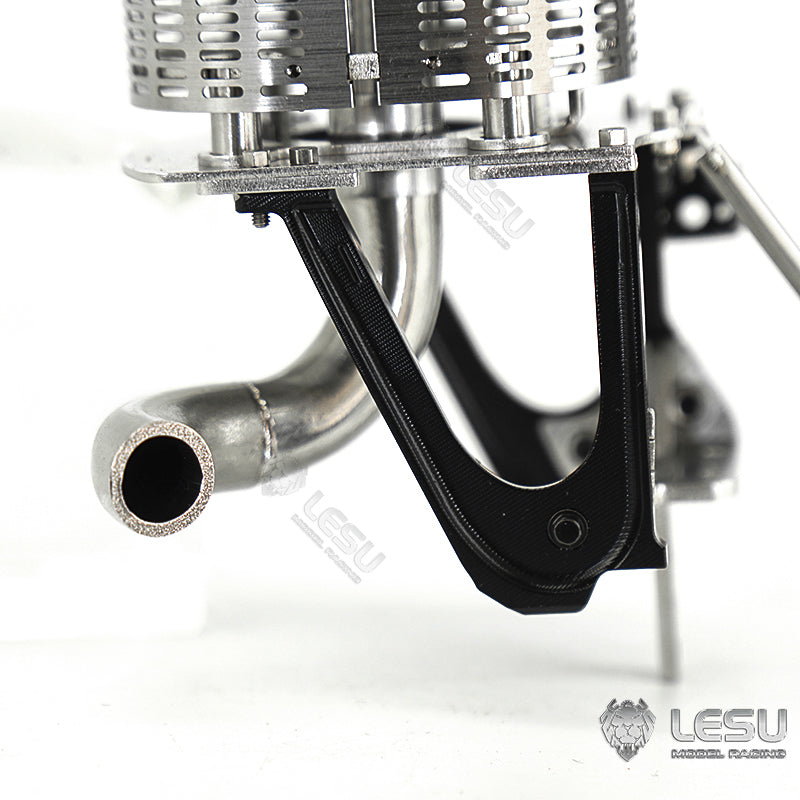 1/14 truck model metal toy F-16 exhaust chimney G-6159 Tamiya tractor LESU