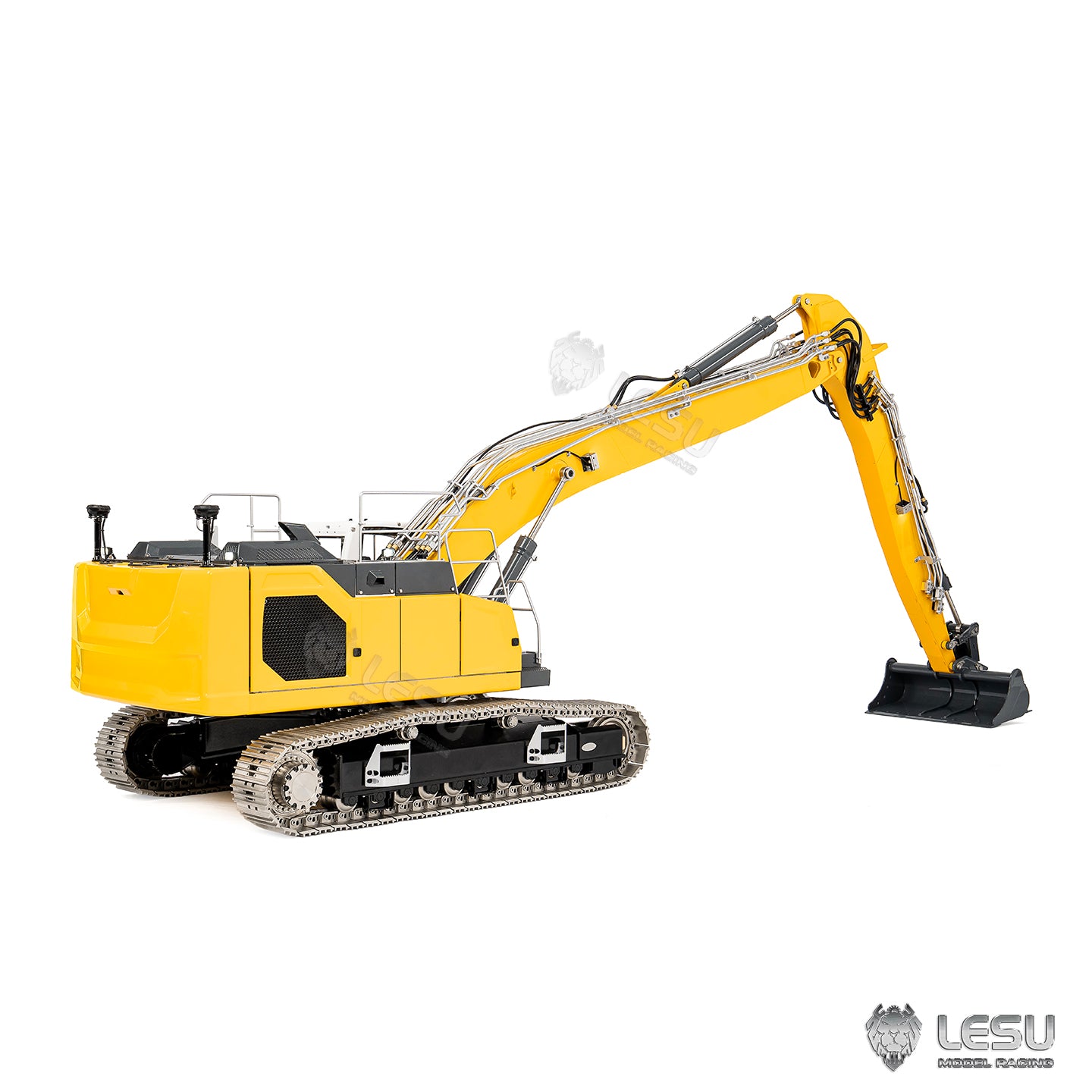 1/14 scale engineering remote-controlled hydraulic model CNC 7-way directional valve Aoue-945 long boom excavator BA-B0034