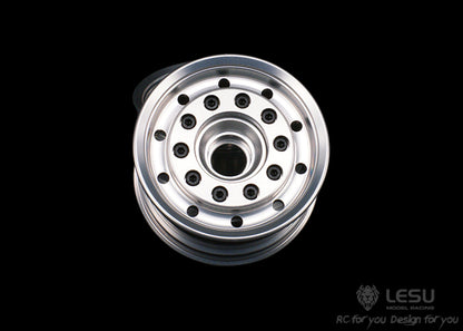 1/14 truck aluminum alloy wheel front wide wheel W-2008 Tamiya tractor Hino special wheel model LESU