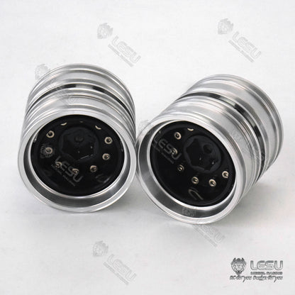 1/14 Truck Toy Aluminum Alloy Rear Wheel Hub W-2054 Tamiya Tractor Universal Modification Accessories LESU Model