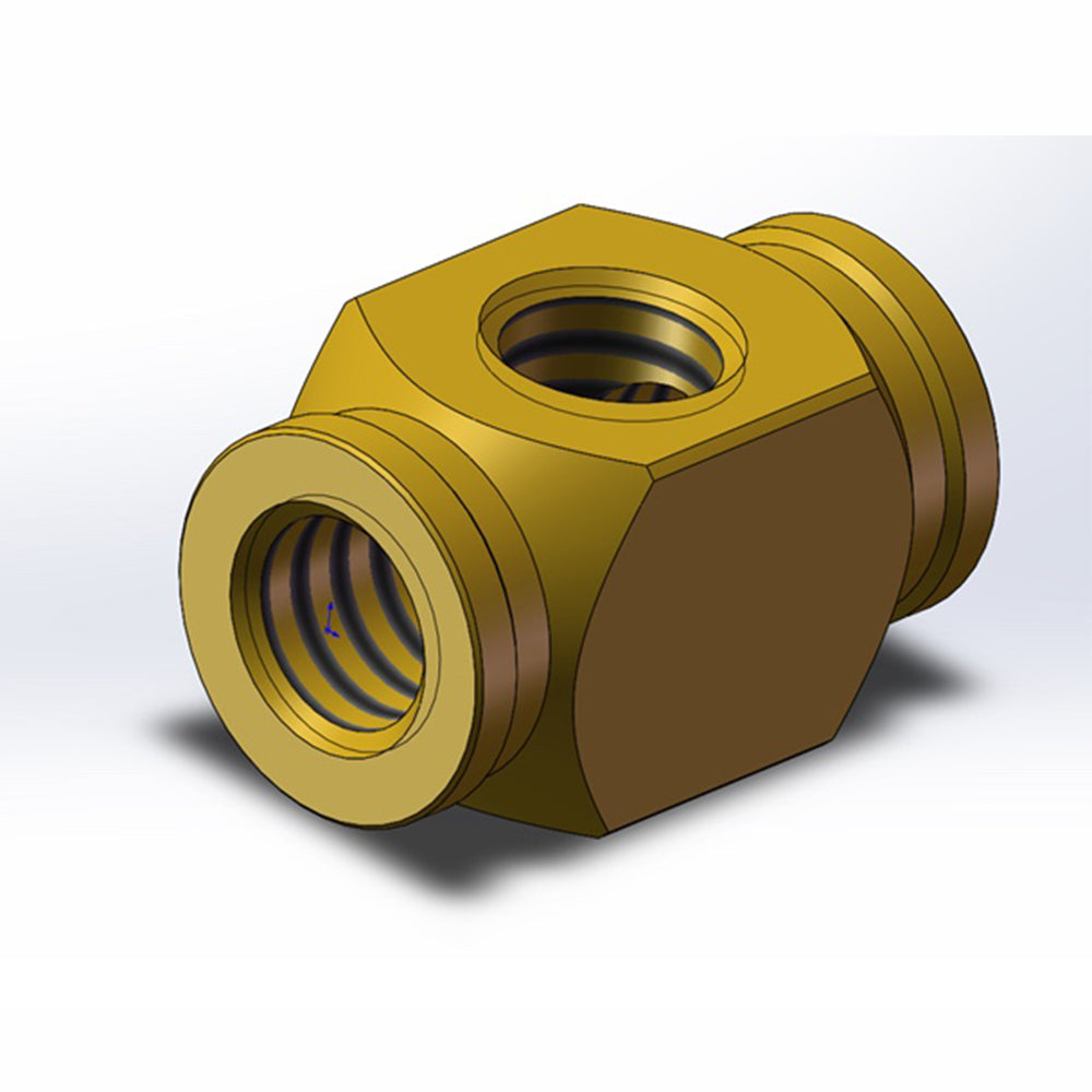 CUT-M3-3T/M5-3T Three-way oil nozzle hydraulic connector to 3mm pipe model universal accessories